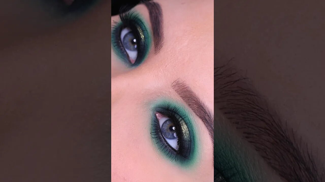 How To Green Smokey Eyes Tutorial #Shorts