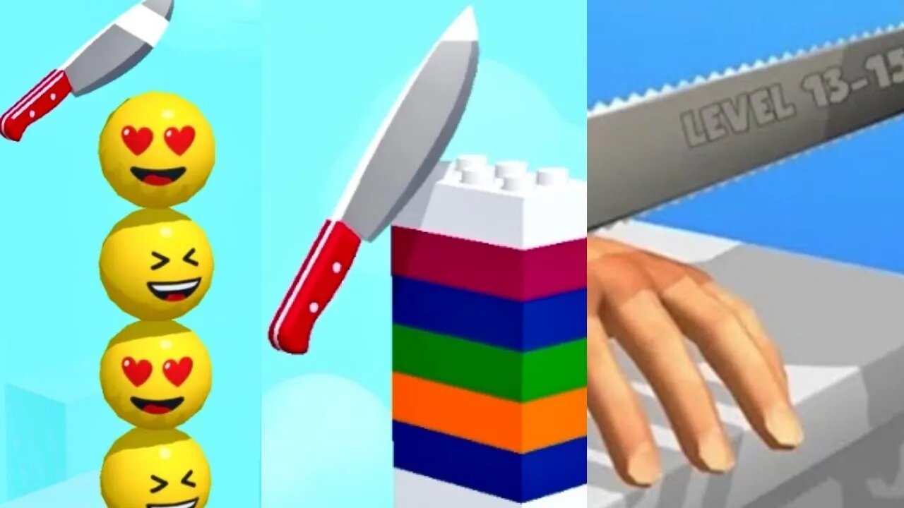 ASMR Cutting And Slicing Satisfying Game - Relaxing Sounds #3