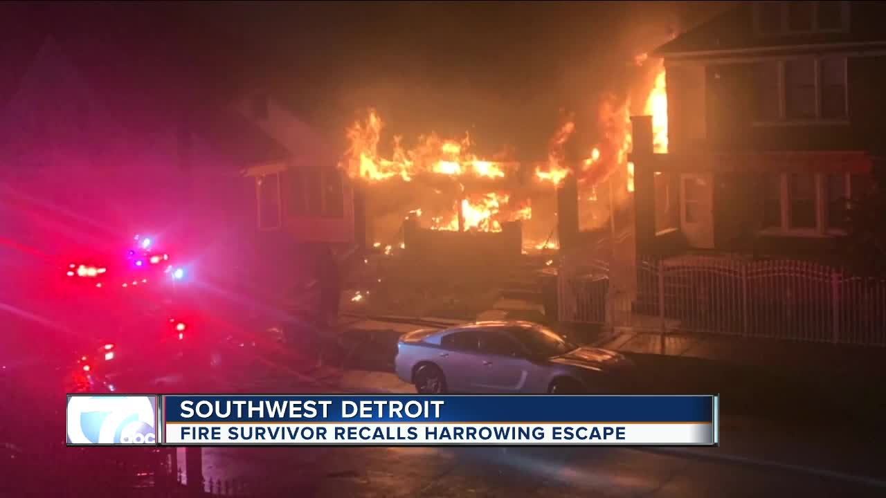 Fire survivor recalls harrowing escape from southwest Detroit building