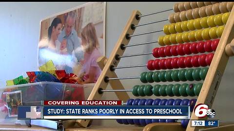 Study: State ranks poorly in access to preschool