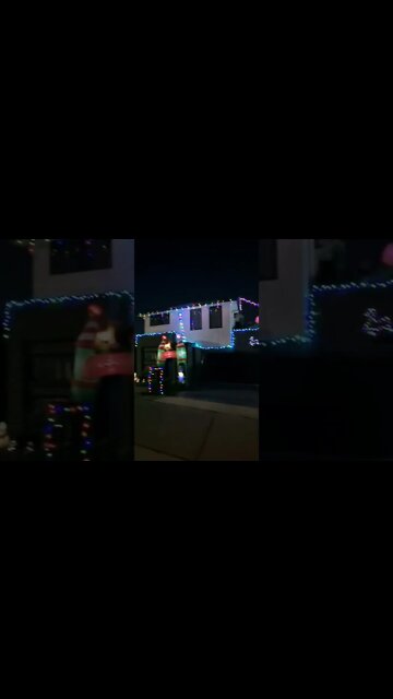 The Grinch Steals Our Xmas Lights.. 2 House display - Share and Subscribe