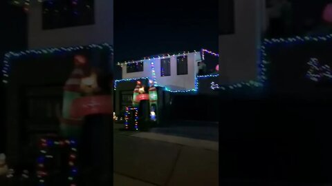 The Grinch Steals Our Xmas Lights.. 2 House display - Share and Subscribe