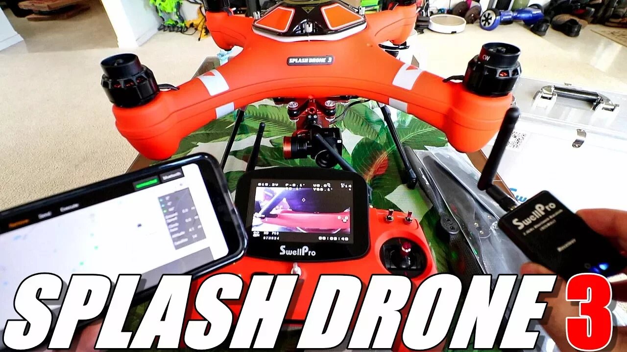 SPLASH DRONE 3 Review - SwellPro's Newest Waterproof Drone - Part 1 - Unboxing, Inspection, Setup