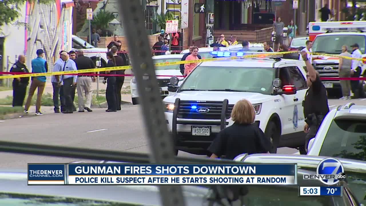 Armed suspect fatally shot by Denver police after firing multiple rounds downtown