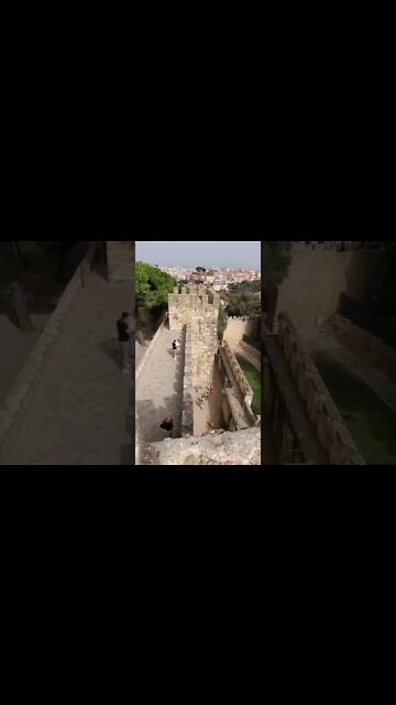 Don't Fall!!! Tower of The Keep. #rop this how #castles work. Castilo Sao Jorge.