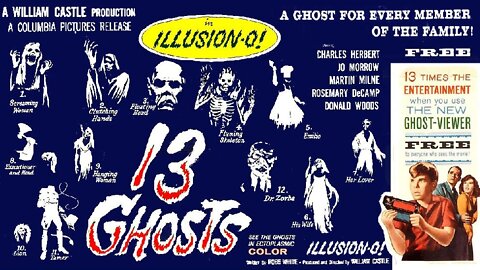 13 GHOSTS 1960 Family Inherits Spooky Mansion with Lots of Ghosts FULL MOVIE in HD & W/S