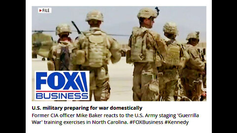 US Military Preparing for War Domestically