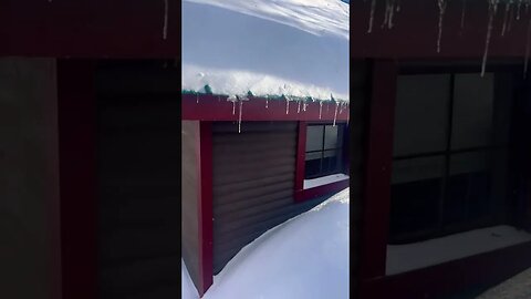 Life in the mountains | Huge snow storm #cabin #snow