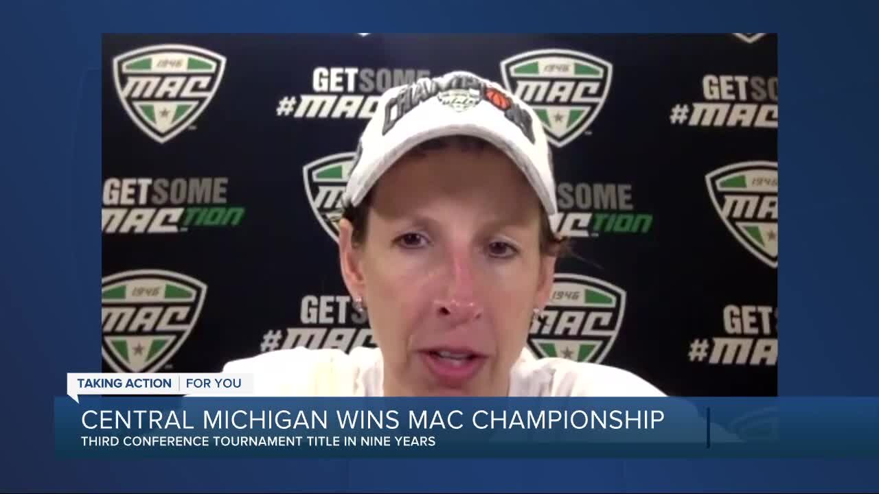 CMU wins MAC women's basketball tournament title