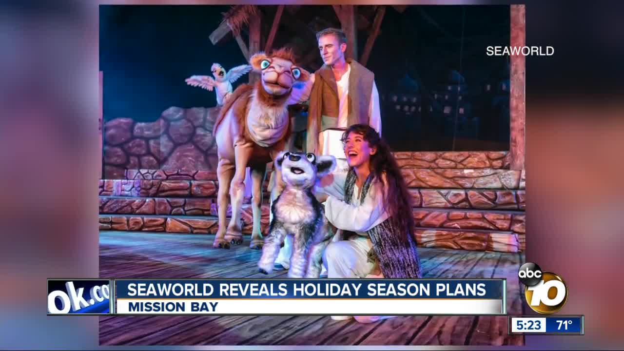 SeaWorld reveals holiday season plans