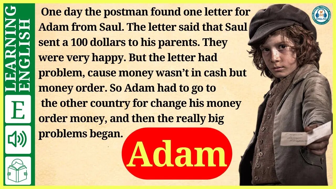 learn English through story level 2 🍁 Adam | WooEnglish