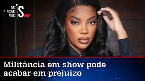 MP quer barrar cachê de Ludmilla por fazer “L” em show