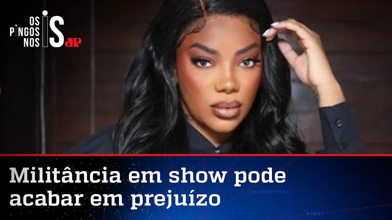 MP quer barrar cachê de Ludmilla por fazer “L” em show