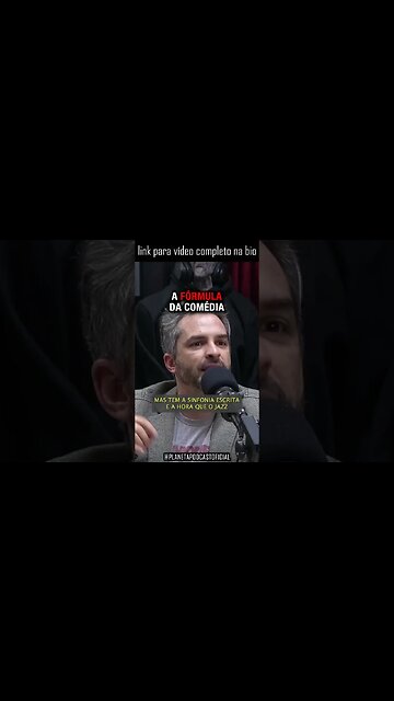 “COMÉDIA É UM POUCO ISSO TAMBÉM…” com Bruno Motta | Planeta Podcast Comediantes #shorts