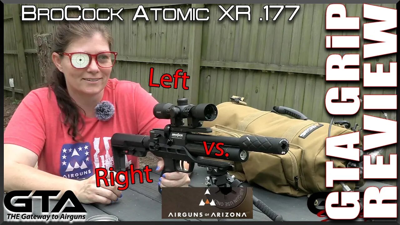 BroCock Atomic XR .177 - Right and Left-handed? - Gateway to Airguns GTA Range Time