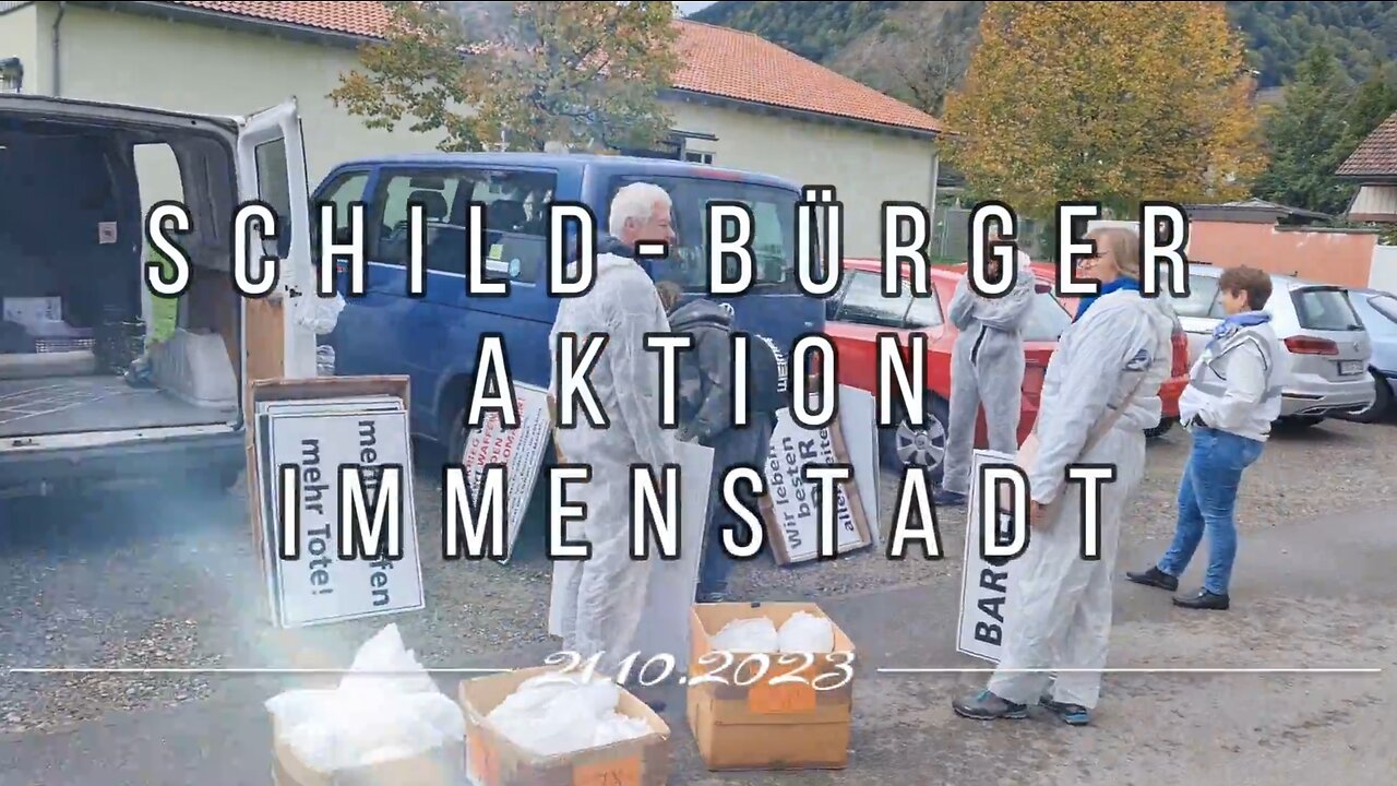 Schild-Bürger Aktion in Immenstadt am 21.10.2023