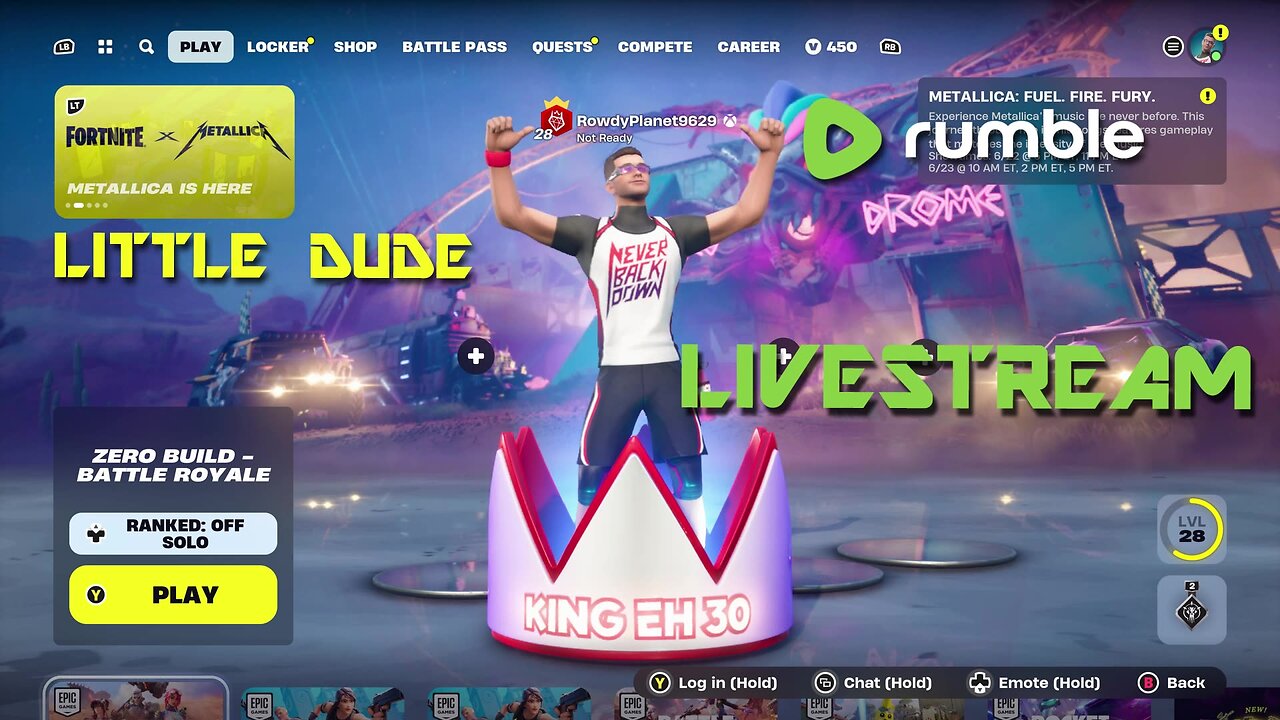 Saturday Smackdown Stream // LittleDude - Fortnite