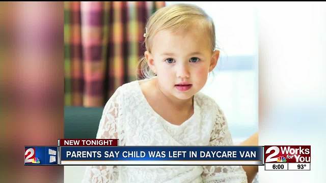 Child left on hot daycare bus, parent says