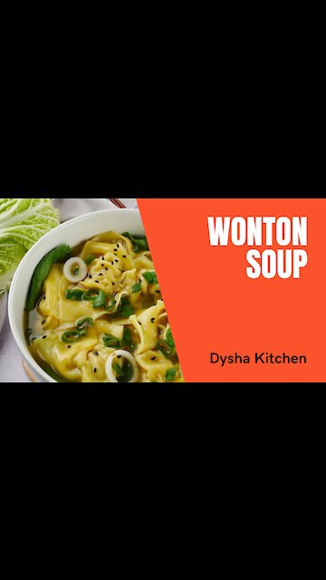 Cooking Wonton Soup at Home. Cooking Idea & Inspiration.