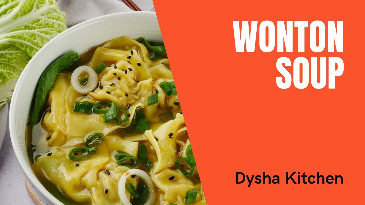 Cooking Wonton Soup at Home. Cooking Idea & Inspiration.