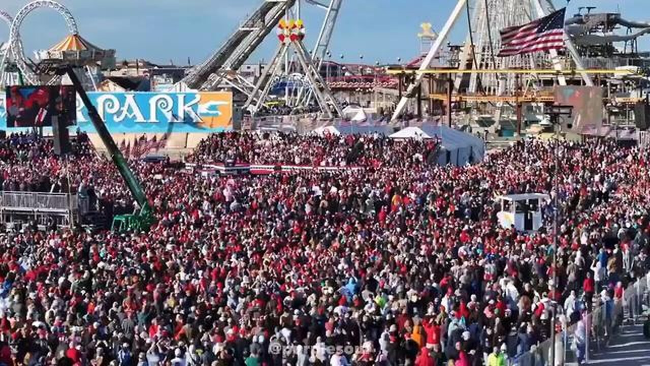 President Trump thanks Wildwood, New Jersey! And says that Together we will MAGA !!!