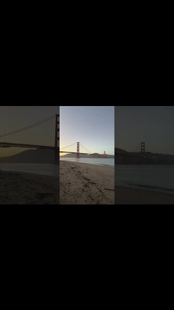 Golden Hour at Golden Gate Bridge #Shorts
