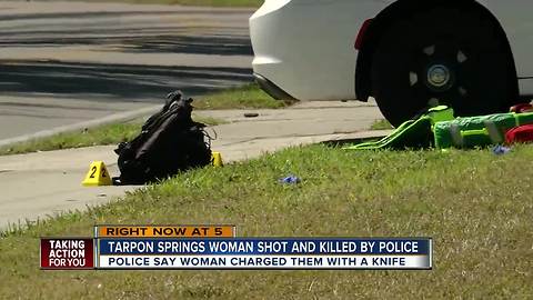 Knife-wielding woman killed in officer-involved shooting in Tarpon Springs