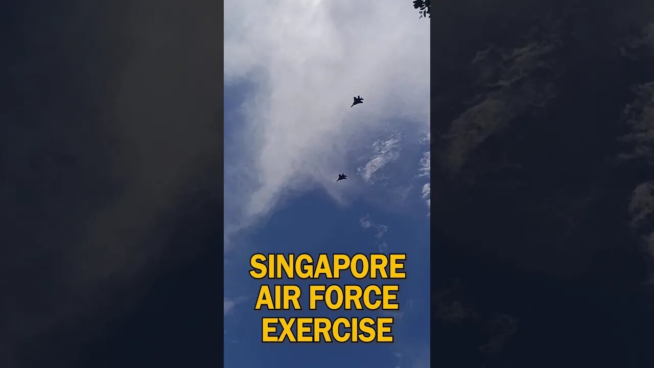 Singapore Air Force exercise over the city