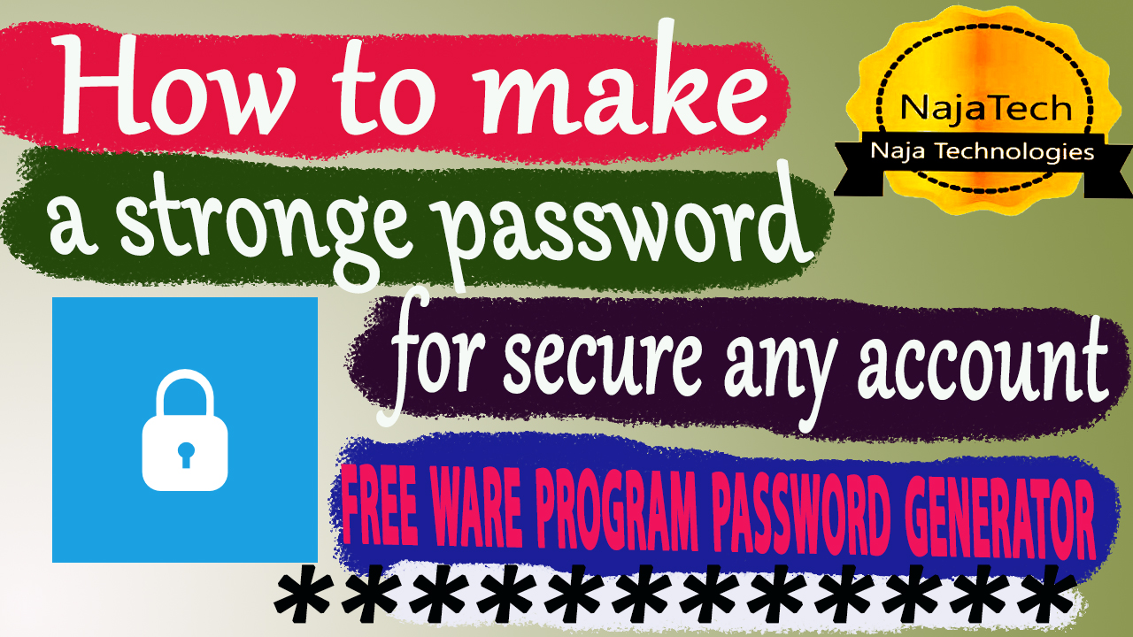 🔴Make strong password freeware program fast password generator create strong password for free