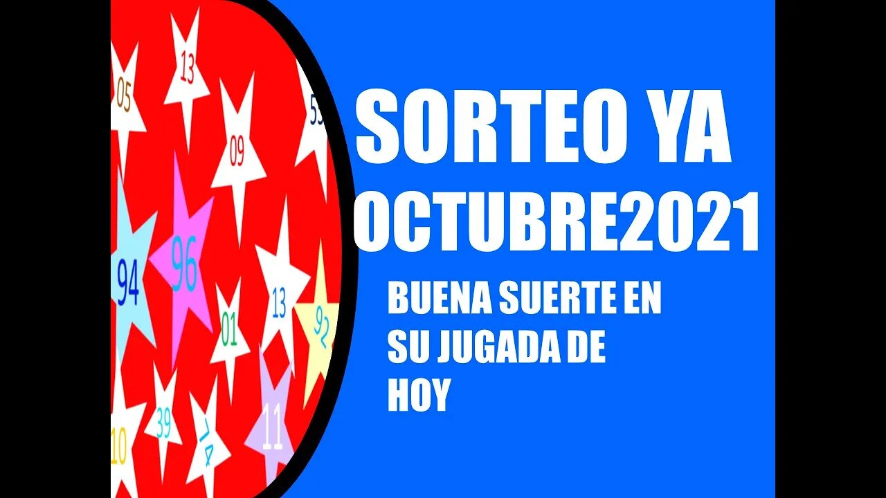 SORTEO YA NUMERO PROBABLE MES OCTUBRE 2021