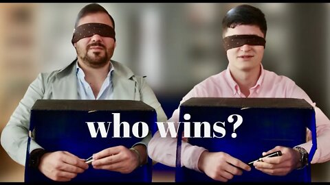 Jérôme and I GUESSING LUXURY PENS BLINDFOLDED 😎🖋️