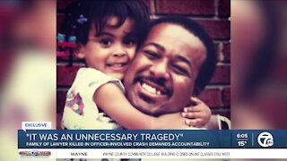 Family of lawyer killed in officer-involved crash demands accountability