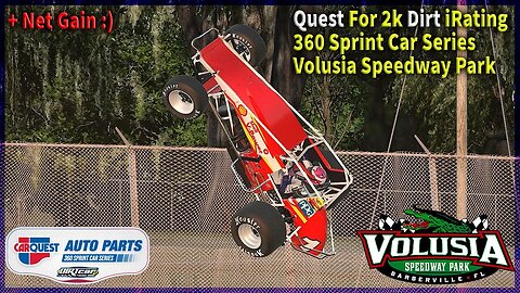 Quest for 2k iRating in the Official 360 Sprint Car Division - Volusia Speedway - iRacing Dirt