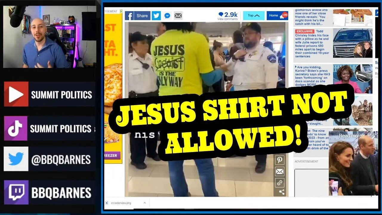 Mall Of America Kicks Out Man For Wearing A Jesus Shirt!