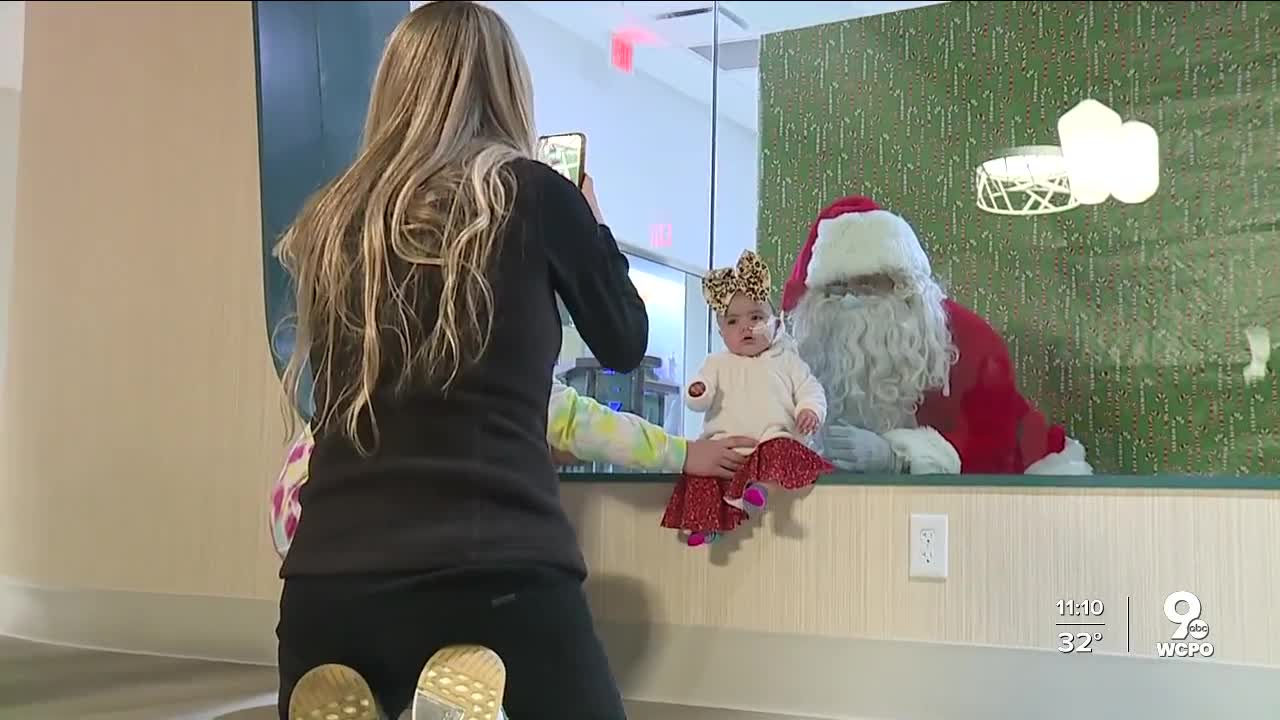 WATCH: Santa Claus visits children at the Ronald McDonald House