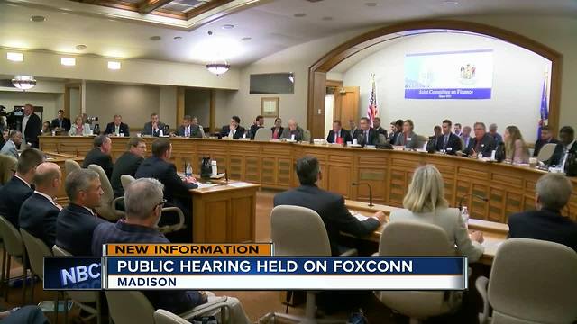 Tax breaks for Foxconn plant considered in public hearing