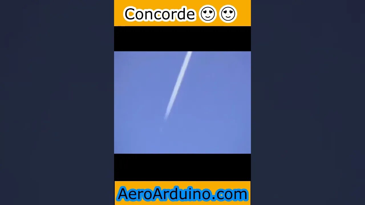 Suddenly Concorde Breaks Sound Barrier #Flying #Aviation #AeroArduino