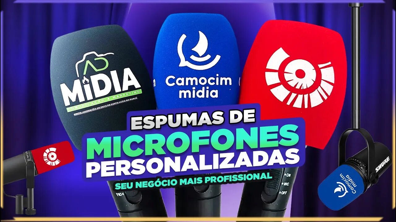 ESPUMA DE MICROFONE PERSONALIZADA [ 2023 ]