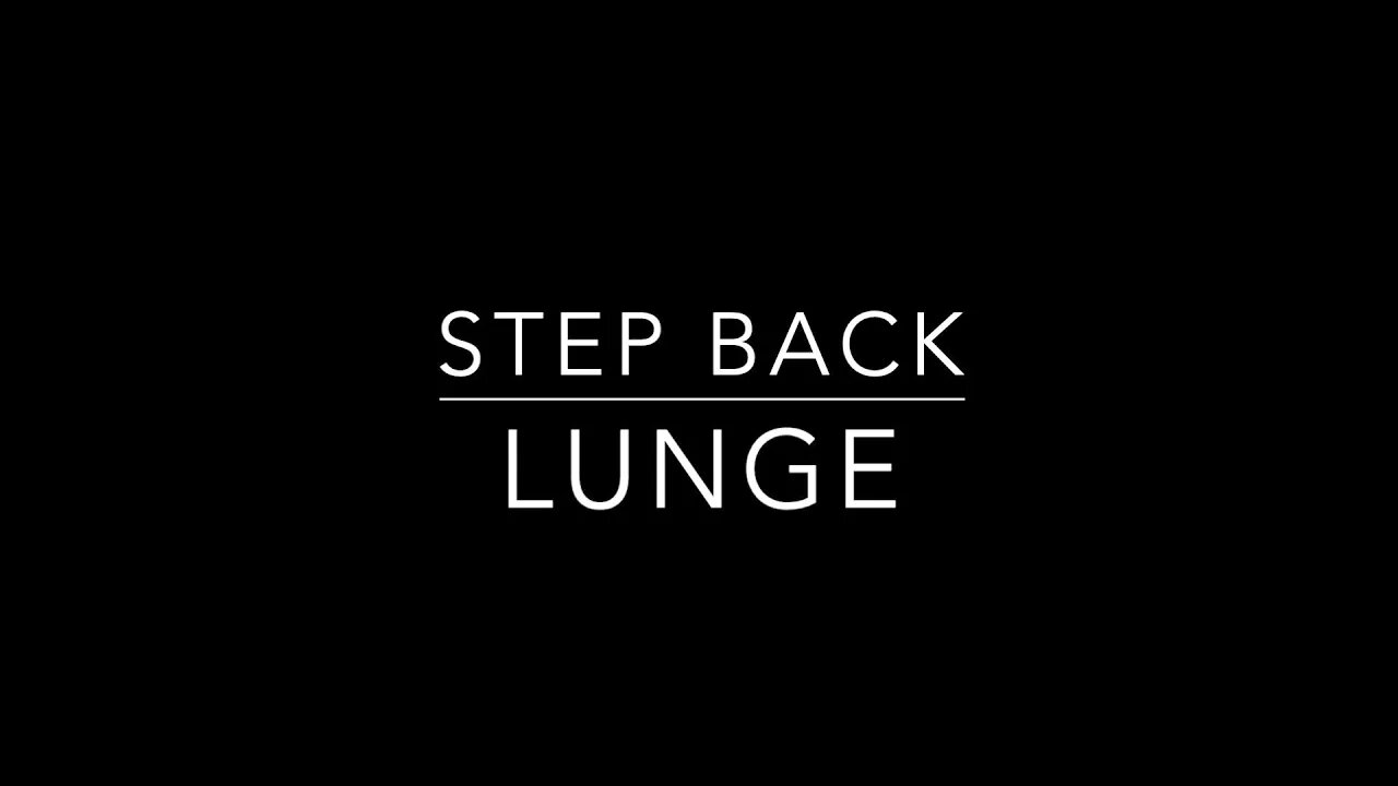 Step Back Lunge