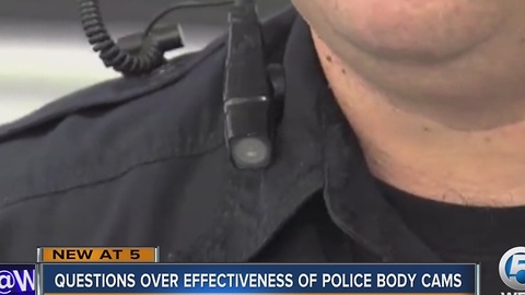 Questions over effectiveness of police body cams