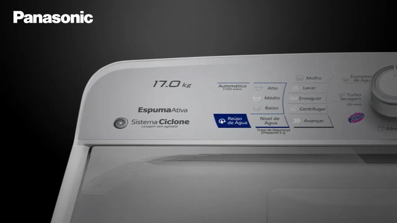 Máquina de Lavar Panasonic 17 kg