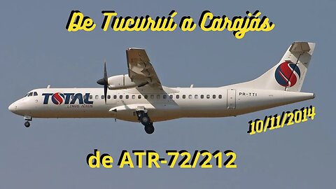 De Tucuruí a Carajás de ATR-72/212 da Total Linhas Aéreas #avião #aviação #atr