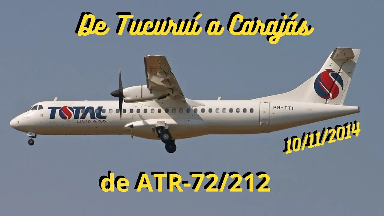 De Tucuruí a Carajás de ATR-72/212 da Total Linhas Aéreas #avião #aviação #atr