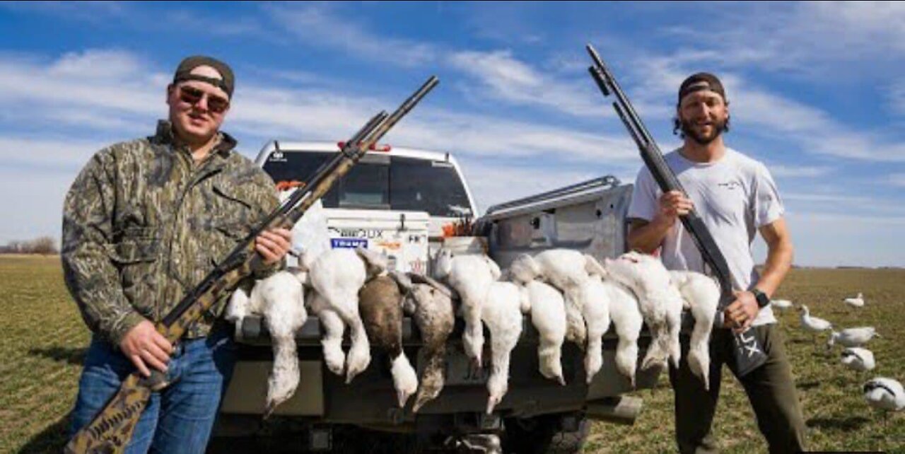 The Best 2 Man Snow Goose Buddy Hunt Ever!!