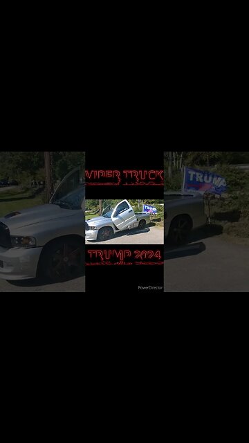 Dodge SRT-10 Viper Truck Trump Flag Flying! #shorts #new #viral #video