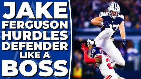 Jake Ferguson HURDLES Giants Defender on Thanksgiving + NEW Unseen End Zone View! INSANE! #cowboys