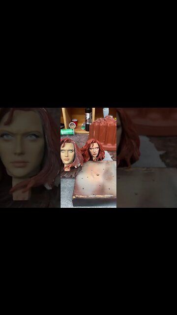 Here is a set of repainted Jean grey Phoenix sideshow heads that I finished for someone.