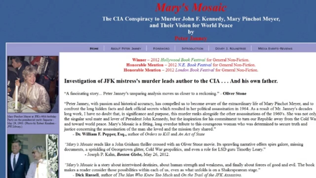 "Real Politik" with Dr. James Tracy - Interview 16: Peter Janney - JFK Conspiracy - 2014