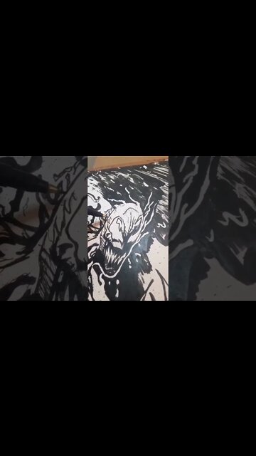 Inking Carnage! #carnage #spiderman #drawings #illustration
