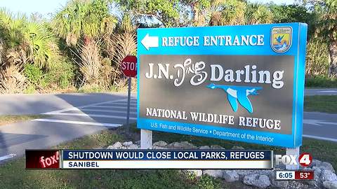 Government shut down would close Sanibel wildlife refuge